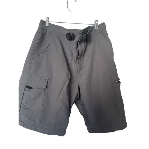 Nordic Track Men's Gray Adjustable Belt Convertible Cargo Pants Size 36W - Picture 1 of 12